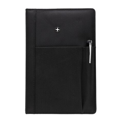 Notizbuch und Stift schwarz bedrucken, Art.-Nr. P773.320 Notizbuch und Stift schwarz bedrucken, Art.-Nr. P773.320