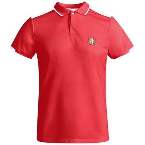 Tamil Sport Poloshirt für Kinder, rot, weiss bedrucken, Art.-Nr. K04028NO