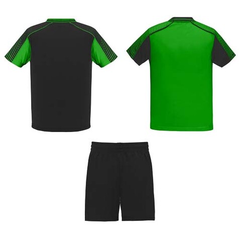 Juve Sport-Set für Kinder, farngrün, schwarz bedrucken, Art.-Nr. K05259BM