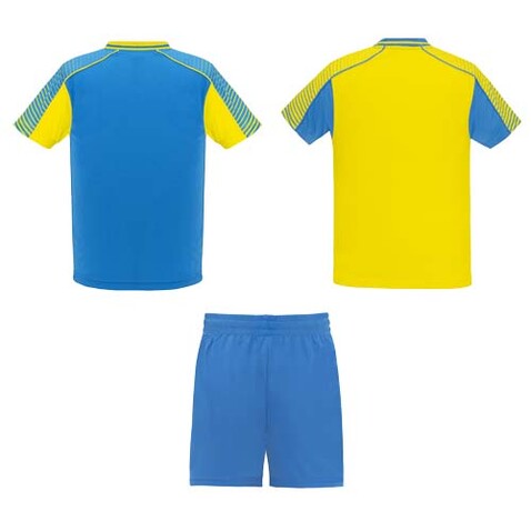 Juve Sport-Set für Kinder, gelb, royalblau bedrucken, Art.-Nr. K05259VO Juve Sport-Set für Kinder, gelb, royalblau bedrucken, Art.-Nr. K05259VO