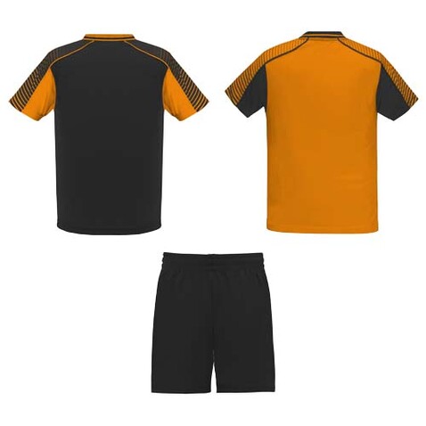 Juve Sport-Set für Kinder, orange, schwarz bedrucken, Art.-Nr. K05259WD