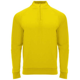 Epiro Half-Zip Sweatshirt für Kinder, gelb bedrucken, Art.-Nr. K11151BD