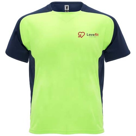 Bugatti Sport T-Shirt für Kinder, Fluor Green, Navy Blue bedrucken, Art.-Nr. K63998ZO