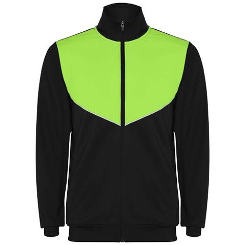 Evans Trainingsanzug für Kinder, schwarz, limone bedrucken, Art.-Nr. K64028PD