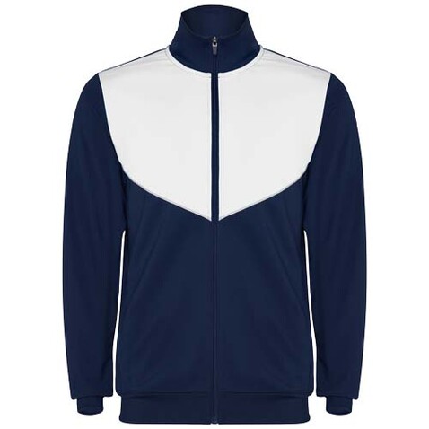 Evans Trainingsanzug für Kinder, Navy Blue, weiss bedrucken, Art.-Nr. K64028SF