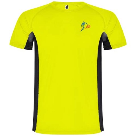 Shanghai Sport T-Shirt für Kinder, Fluor Yellow, schwarz bedrucken, Art.-Nr. K65958YD Shanghai Sport T-Shirt für Kinder, Fluor Yellow, schwarz bedrucken, Art.-Nr. K65958YD