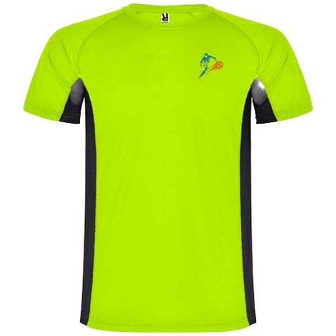 Shanghai Sport T-Shirt für Kinder, Fluor Green, schwarz bedrucken, Art.-Nr. K65959GM