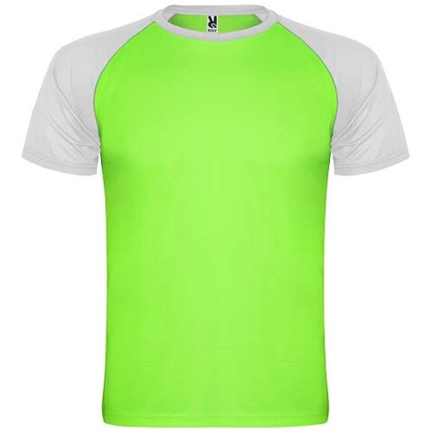 Indianapolis Sport T-Shirt für Kinder, Fluor Green, weiss bedrucken, Art.-Nr. K66509JH