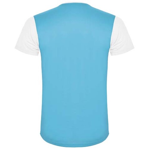 Detroit Sport T-Shirt für Kinder, weiss, türkis bedrucken, Art.-Nr. K66529KD