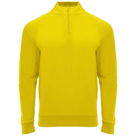 Epiro Half-Zip Sweatshirt Unisex, gelb bedrucken, Art.-Nr. R11151B1