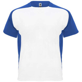 Bugatti T-Shirt Unisex aus recyceltem Material, weiss, royalblau bedrucken, Art.-Nr. R63998Q1