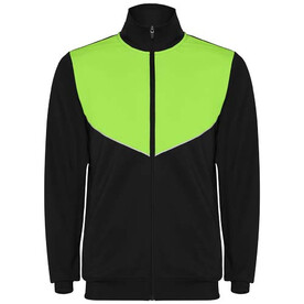Evans Trainingsanzug Unisex, schwarz, limone bedrucken, Art.-Nr. R64028P1