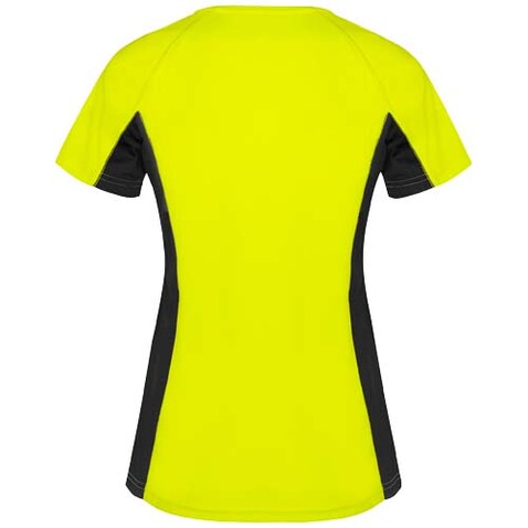 Shanghai Sport T-Shirt für Damen, Fluor Yellow, schwarz bedrucken, Art.-Nr. R66488Y1