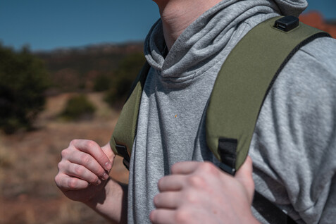 Impact AWARE™ Lima 15.6" RFID Laptop-Rucksack grün, grün bedrucken, Art.-Nr. P763.157