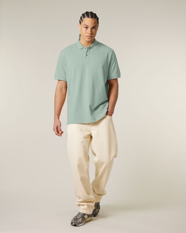 Prepster 2.0 - Das Unisex-Polo - Aloe - M bedrucken, Art.-Nr. STPU222C0891M