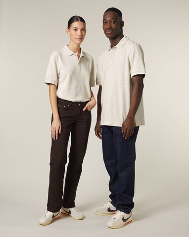 Prepster 2.0 - Das Unisex-Polo - Eco Heather - 3XL bedrucken, Art.-Nr. STPU222C1473X