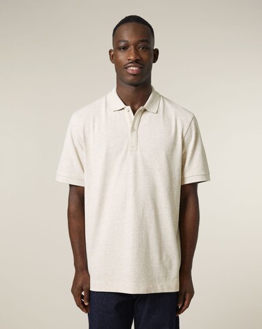 Prepster 2.0 - Das Unisex-Polo - Eco Heather - M bedrucken, Art.-Nr. STPU222C1471M