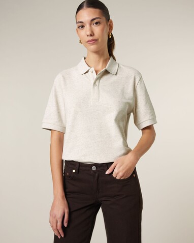 Prepster 2.0 - Das Unisex-Polo - Eco Heather - L bedrucken, Art.-Nr. STPU222C1471L