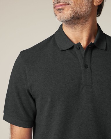 Prepster 2.0 - Das Unisex-Polo - Dark Heather Grey - XL bedrucken, Art.-Nr. STPU222C6511X