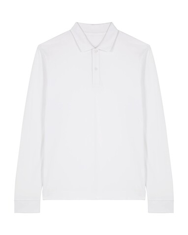 Prepster 2.0 Long Sleeve - Das Langarm-Unisex-Polo - White - XXL bedrucken, Art.-Nr. STPU223C0012X