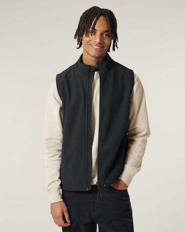 Stanley Trail Blazer - Die Herren-Softshellweste - Black - XL bedrucken, Art.-Nr. STJM235C0021X