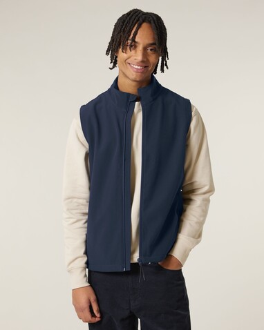 Stanley Trail Blazer - Die Herren-Softshellweste - French Navy - 5XL bedrucken, Art.-Nr. STJM235C7275X Stanley Trail Blazer - Die Herren-Softshellweste - French Navy - 5XL bedrucken, Art.-Nr. STJM235C7275X