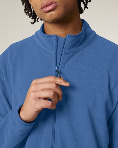 Stanley Guider - Die Herren-Fleecejacke - Mindful Blue - M bedrucken, Art.-Nr. STJM238C7291M