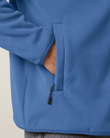 Stanley Guider - Die Herren-Fleecejacke - Mindful Blue - M bedrucken, Art.-Nr. STJM238C7291M