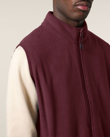 Stanley Quester - Die Herren-Fleeceweste - Burgundy - 3XL bedrucken, Art.-Nr. STJM240C2443X