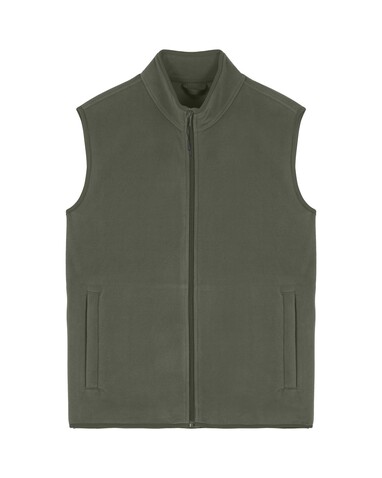 Stanley Quester - Die Herren-Fleeceweste - Khaki - M bedrucken, Art.-Nr. STJM240C2231M