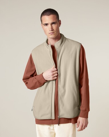Stanley Quester - Die Herren-Fleeceweste - Desert Dust - L bedrucken, Art.-Nr. STJM240C0281L Stanley Quester - Die Herren-Fleeceweste - Desert Dust - L bedrucken, Art.-Nr. STJM240C0281L