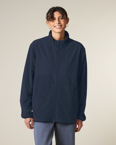 Trekker - Die Unisex-Fleecejacke - French Navy - 3XL bedrucken, Art.-Nr. STJU242C7273X
