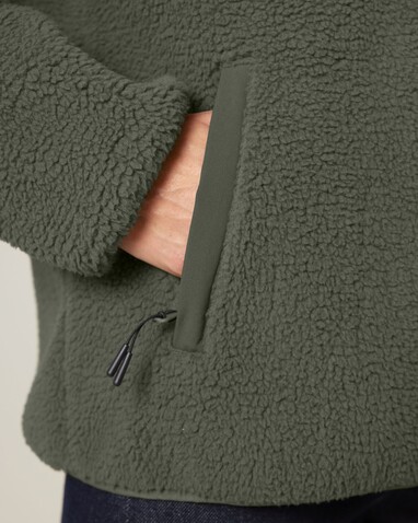 Brooker - Die Relaxed Unisex-Sherpajacke - Khaki - 3XL bedrucken, Art.-Nr. STJU248C2233X Brooker - Die Relaxed Unisex-Sherpajacke - Khaki - 3XL bedrucken, Art.-Nr. STJU248C2233X