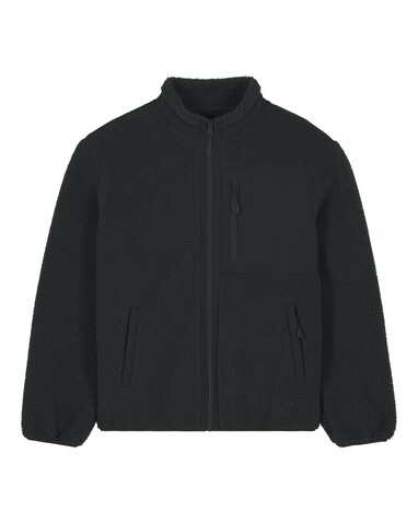 Brooker - Die Relaxed Unisex-Sherpajacke - Black - 3XL bedrucken, Art.-Nr. STJU248C0023X