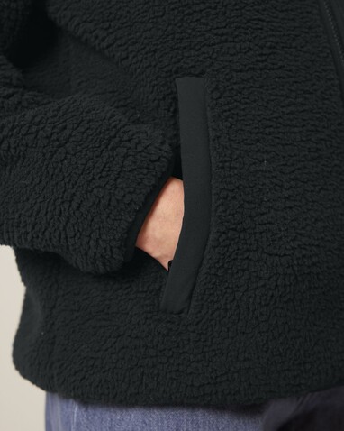 Brooker - Die Relaxed Unisex-Sherpajacke - Black - L bedrucken, Art.-Nr. STJU248C0021L Brooker - Die Relaxed Unisex-Sherpajacke - Black - L bedrucken, Art.-Nr. STJU248C0021L