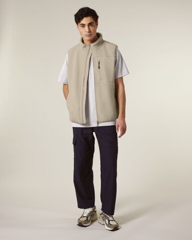 Liner - Die Unisex-Sherpaweste - Desert Dust - 3XL bedrucken, Art.-Nr. STJU249C0283X