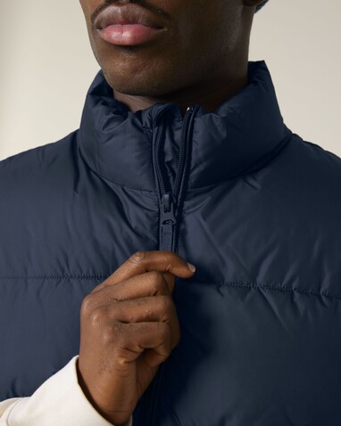 Puffer Gilet - Die Unisex-Steppweste - French Navy - XS bedrucken, Art.-Nr. STJU250C727XS