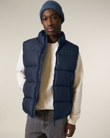 Puffer Gilet - Die Unisex-Steppweste - French Navy - XS bedrucken, Art.-Nr. STJU250C727XS