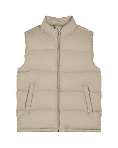 Puffer Gilet - Die Unisex-Steppweste - Desert Dust - L bedrucken, Art.-Nr. STJU250C0281L
