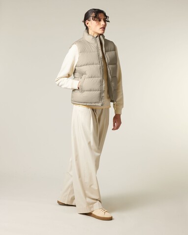 Puffer Gilet - Die Unisex-Steppweste - Desert Dust - S bedrucken, Art.-Nr. STJU250C0281S Puffer Gilet - Die Unisex-Steppweste - Desert Dust - S bedrucken, Art.-Nr. STJU250C0281S