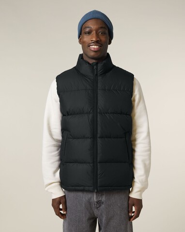 Puffer Gilet - Die Unisex-Steppweste - Black - 3XL bedrucken, Art.-Nr. STJU250C0023X
