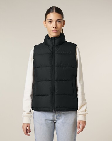 Puffer Gilet - Die Unisex-Steppweste - Black - XS bedrucken, Art.-Nr. STJU250C002XS