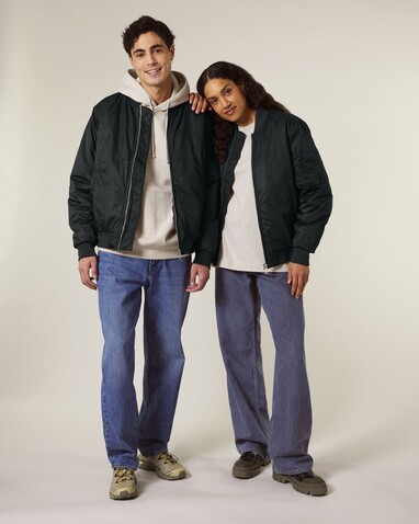 Bomber 2.0 - Die Unisex-Bomberjacke - Black - L bedrucken, Art.-Nr. STJU251C0021L