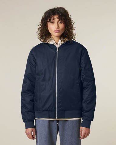 Bomber 2.0 - Die Unisex-Bomberjacke - French Navy - 3XL bedrucken, Art.-Nr. STJU251C7273X Bomber 2.0 - Die Unisex-Bomberjacke - French Navy - 3XL bedrucken, Art.-Nr. STJU251C7273X