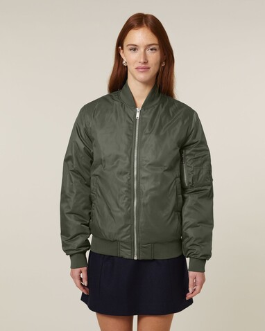 Bomber 2.0 - Die Unisex-Bomberjacke - Khaki - XL bedrucken, Art.-Nr. STJU251C2231X Bomber 2.0 - Die Unisex-Bomberjacke - Khaki - XL bedrucken, Art.-Nr. STJU251C2231X