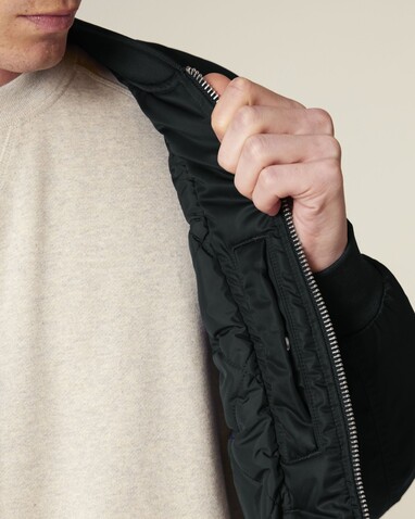 Bomber 2.0 - Die Unisex-Bomberjacke - Black - S bedrucken, Art.-Nr. STJU251C0021S