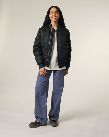 Bomber 2.0 - Die Unisex-Bomberjacke - Black - XL bedrucken, Art.-Nr. STJU251C0021X