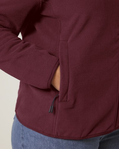 Stella Guider - Die Damen-Fleecejacke - Burgundy - L bedrucken, Art.-Nr. STJW239C2441L