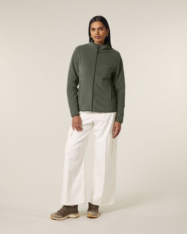 Stella Guider - Die Damen-Fleecejacke - Khaki - L bedrucken, Art.-Nr. STJW239C2231L Stella Guider - Die Damen-Fleecejacke - Khaki - L bedrucken, Art.-Nr. STJW239C2231L