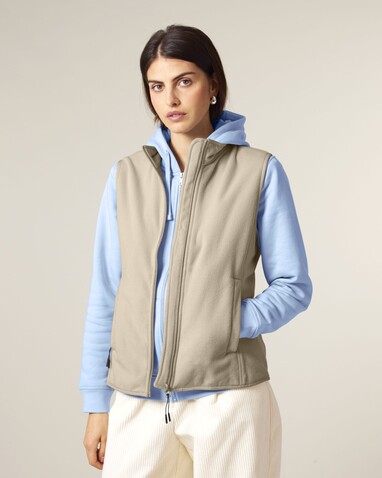 Stella Quester - Die Damen-Fleeceweste - Desert Dust - S bedrucken, Art.-Nr. STJW241C0281S